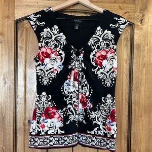 White House Black Market Floral Blouse